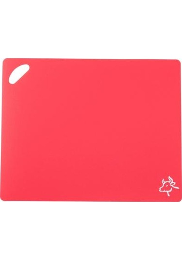 Kırmızı Kaymaz Bpa İçermeyen Kesme Tahtası Esnek Katlanabilir Kesme Mat Asılı Delik Tasarımı Et Sebze İnce Doğrama Tahtası
