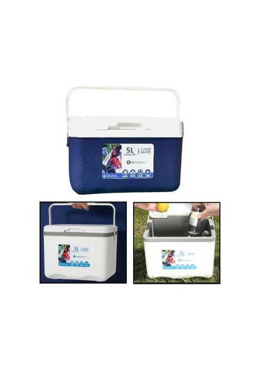 Suntek 5l Piknik Buz Kovası, Tekneyle Bakkaliye Için Mavi