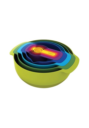 Joseph Joseph 9 Parça Çırpma ve Karıştırma Kabı Çok Renkli Diğer