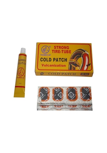 Thumbs Up Bisiklet Lastik Tamir Seti Soğuk Yama Siyah 48'li Siyah