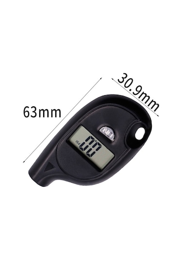 Taşınabilir Dijital Ekran Araba Lastiği Hava Basıncı Ölçer Mini Lastik Basıncı Test Cihazı Ölçme Aracı Anahtarlık İle