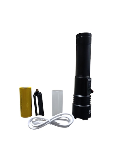 1300 Lümen Tg Led 2800 Mah Zoom Özellikli Şarj Edilebilir El Feneri Sk3600 Çok Renkli