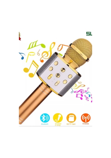 Mikrofon Karaoke Kablosuz Mikrofon İçin Karaoke/bluetooth 231335351