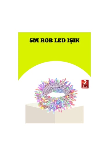Enerji Tasarruflu Şeffaf Kablo 5 M 50 Led Dekor Işık Diğer