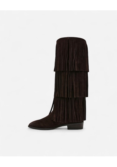 Steve Madden Spur Brown Sued Kadın Kahverengi Çizme Spur