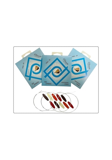 Pyramid Pbs-020 Uzun Sap Bağlama Teli Takımı 3 Paket