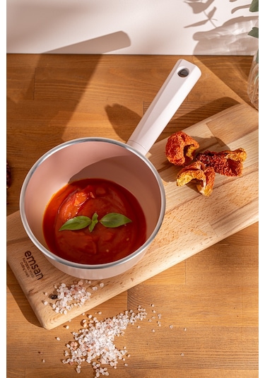 Emsan Swiss Crystal Sosluk Tenceresi Pembe 16 CM