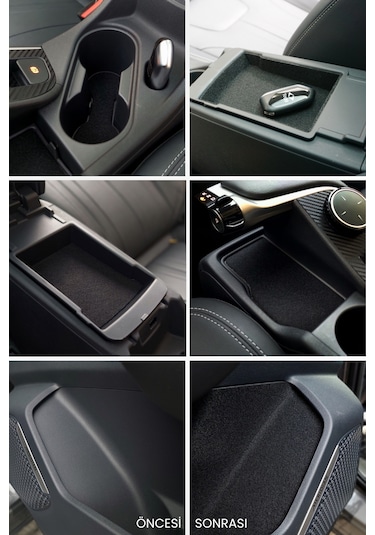 Togg T10f Sedan Konfor Seti - Araç İçi Eşya Ceplerine Özel Kumaş Kaplama Togg T10f Sedan