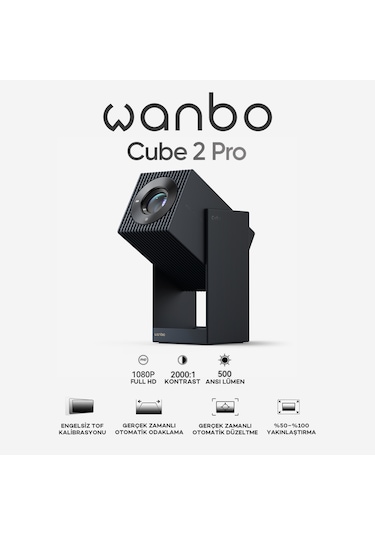 Wanbo Cube 2 Pro Projeksiyon Cihazı - Mavi