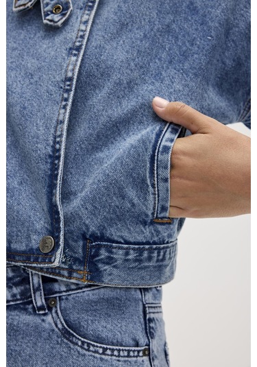Scarlett Denim Mavi Kadın Ceket-mavi Mavi