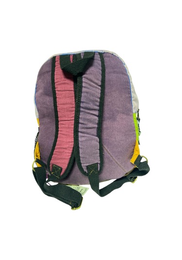 Kaliteli Vintage Disayn Sırt Gezi Çantası New Patchwork 5017 Turuncu