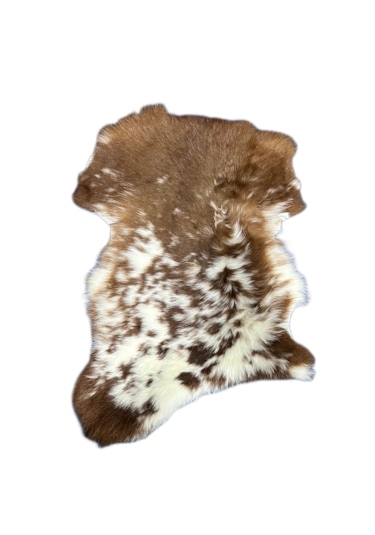 Naturel Boyasız Doğal Renkli Uzun Tüylü Kuzu Postu