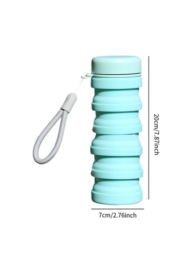 Suntek Dağcılık Kamp Seyahat Için Katlanabilir Su Şişesi Mavi