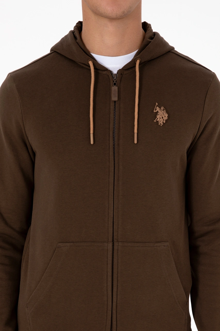U.s. Polo Assn. Erkek Kahverengi Hırka Örme 50313748-vr029 Kahverengi