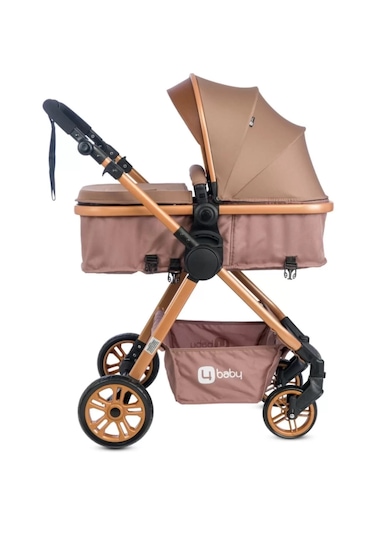4 Baby Cool Travel Sistem Bebek Arabası Kahverengi