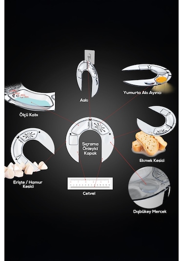 Karaca Multichef 1900 W Stand Mikser Mutfak Şefi 5.5 L