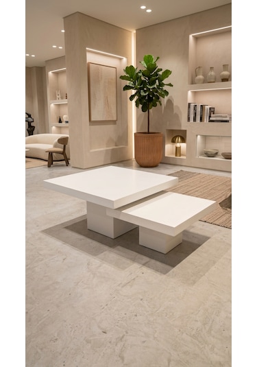 Most Marmoris %100 Mdf Orta Sehpa Set Evinize Teslim Aytaşı