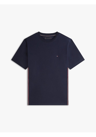 Tommy Hilfiger Mw0mw42393dw5 Global Stripe Erkek Tişört Lacivert