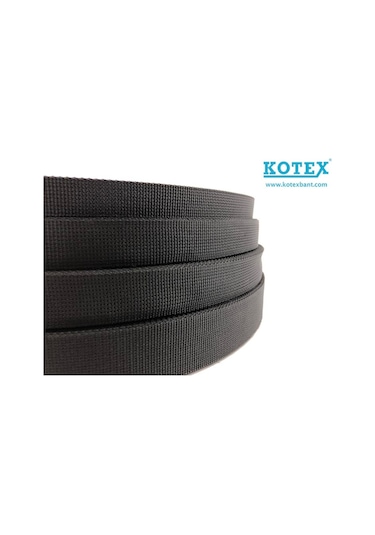 Kotex 5 Mt 40 Gr Kolon 4 Cm Siyah Kemer Biye Çanta Kulpu Sapı