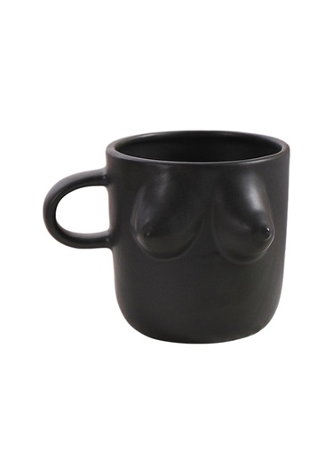 Suntek Kadın Vücut Sanatı Seramik Su Bardağı 300 Ml Su