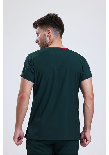 Likralı Üniforma Unisex Koyu Yeşil