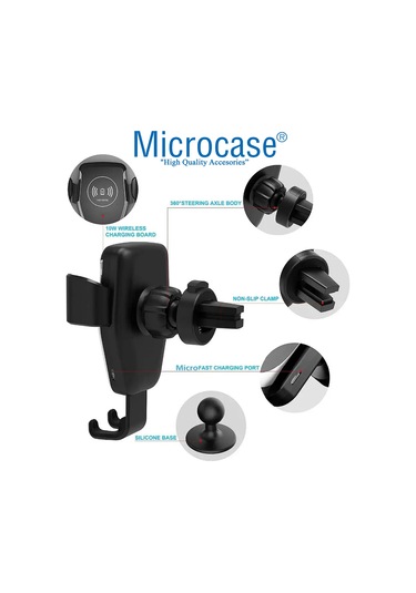 Araç İçi Wireless Kablosuz Şarj Özellik Telefon Tutucu Q12 AL3527