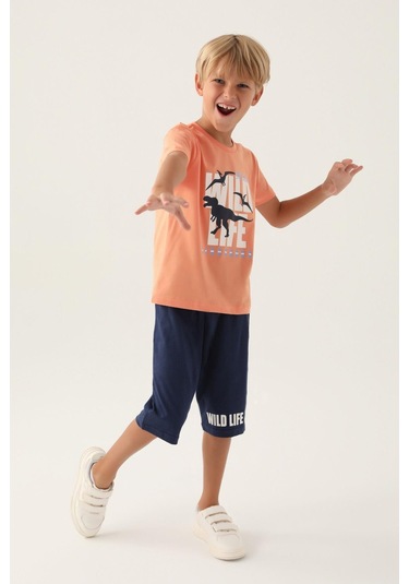 Roly Poly 3365 The Last Erkek Çocuk Kapri Takım Şeftalı