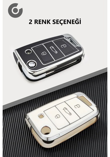 Volkswagen Polo Golf T-roc T-cross Passat Tpu Uyumlu Anahtar Kılıfı Byz