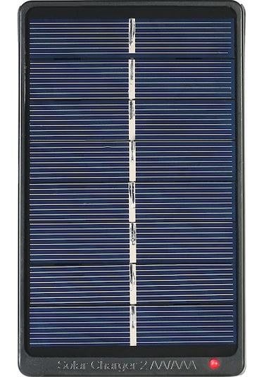 Gajeena Güneş Enerjili 2xaa/aaa Şarj Cihazı, 1w 4v Paneli, Led Göstergeli, Taşınabilir Pil Şarj Kutusu