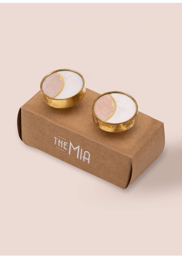 The Mia Mermer Çekmece Ve Dolap Kulbu 2li Set Klp20 Çok Renkli