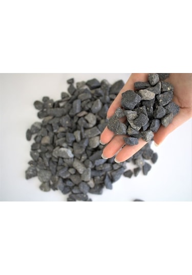 Bazalt Taşı 5 Kg 1,5-2,5 Cm Siyah Taş Siyah Dolomit Taşı Dere T