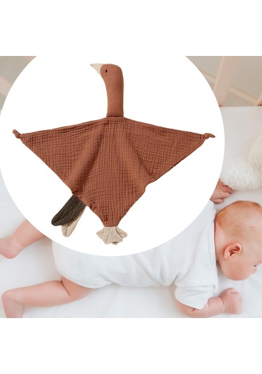 Dolıty Bebek Konfor Battaniyesi Yumuşak Rahat Geziler Kahverengi Kahverengi