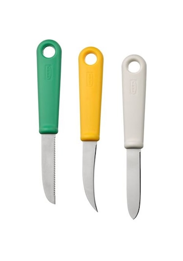 IKEA UPPFYLLD 3 ADET BIÇAK MEYVE SEBZE SOYMA DOĞRAMA BIÇAĞI ÇELİK