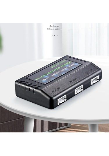 Suntek 11.1v Lı-po Usb Siyah 3'ü 1 Arada 800 Mah Batarya Şarj Cihazı