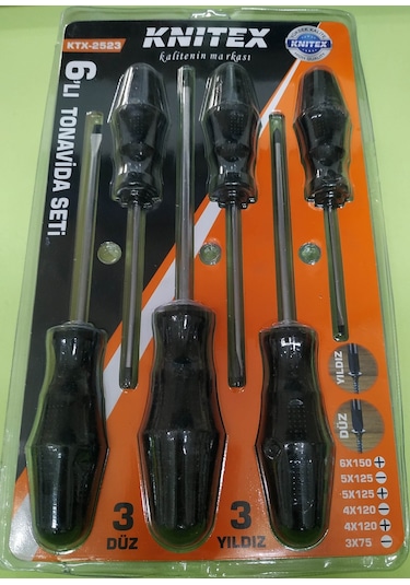 Knıtex Ktx2523 6'lı Tornavida Seti