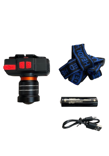 Ws-2035 Teleskobik Zoomlu Şarlı Kafa Lambası
