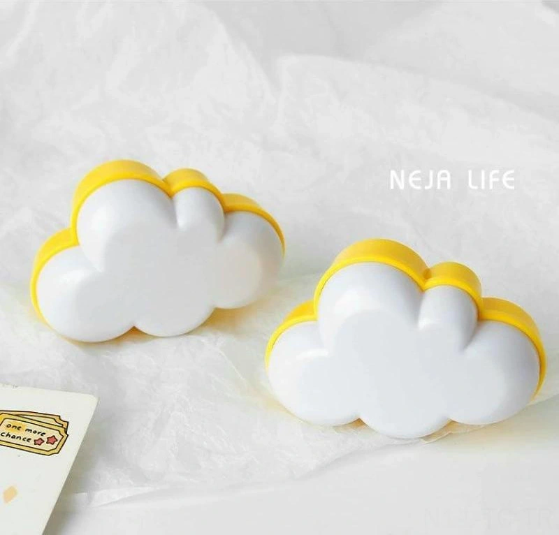 Skycity Bulut Şekilli Akıllı Işık Kontrollü Sensör Gece Lambası - Çocuk Odası, Yurt Odası Dekorasyonu, Emzirme Işığı, Enerji Tasarruflu Duvar Lambası Avrupa Standartı, 2 Adet