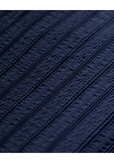 Madame Coco Femand Tek Kişilik Yatak Örtüsü Lacivert