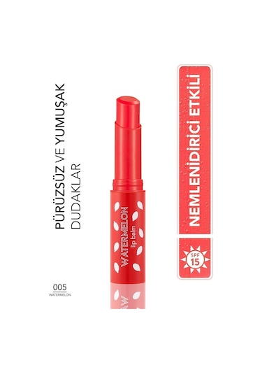 Flormar Lip Balm Meyve Kokulu Renkli Dudak Nemlendiricisi 005 Watermelon