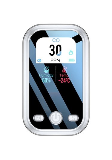 Taşınabilir Karbon Monoksit Dedektörü, Büyük Renkli Ekranlı Co Dedektörü, Yüksek Hassasiyetli 3'ü 1 Arada Karbon