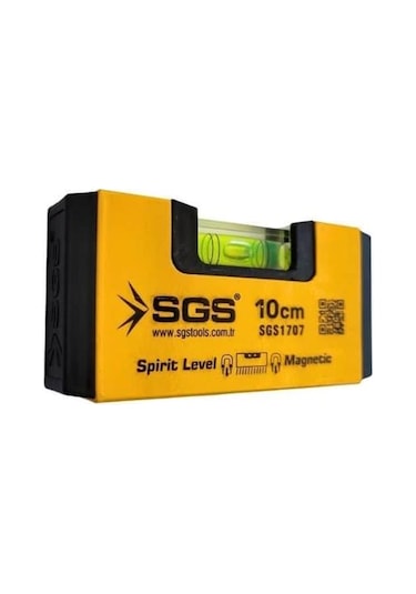 Sgs 1707 Alüminyum Mıknatıslı Su Terazisi 10 Cm