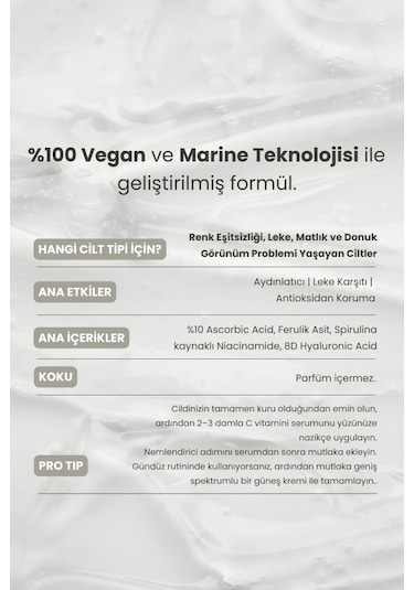 Matsu C Vitamini Aydınlatıcı Antioksidan Yüz Serumu 30 ml