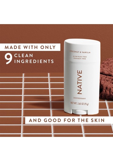 Native Coconut & Vanilla Alüminyumsuz Stick Deodorant 75gr