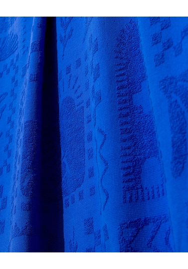 Madame Coco Mai %100 Pamuk Plaj Havlusu - Mavi - 70x150 Cm 8684427222812 MAvi