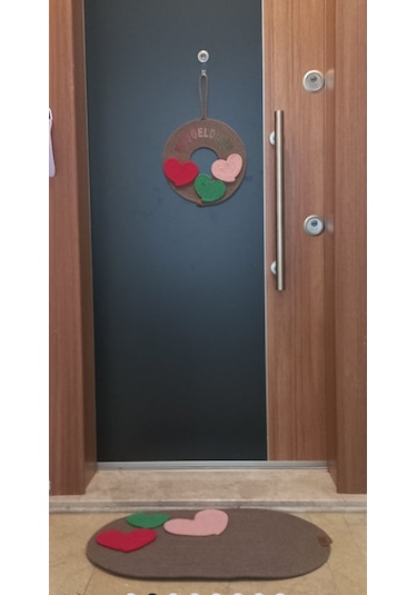 Kapı Süsü Ve Paspası Açık Kahverengi
