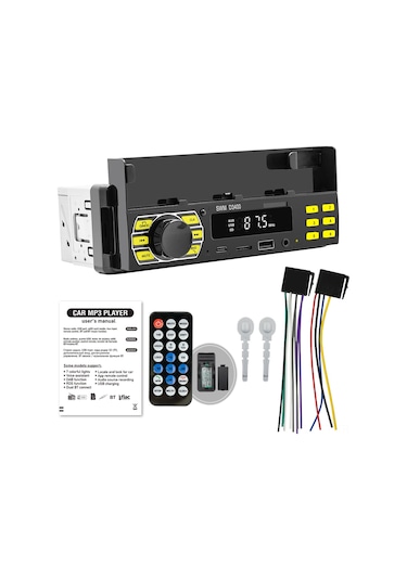 Teltree Araç Bt Oynatıcı, Uzak Kumanda İle Uçaklı Telefon Tutucu, Fm Radyo, Mp3/flac Destekli, Ses Asistanı, Uygulama İle Araç Bulma, Renkli Işık, Siyah