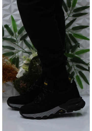 Bulldozer 250011 Siyah Nubuk Rahat Orijinal Ürün Hakiki Deri Erkek Ayakkabı Siyah