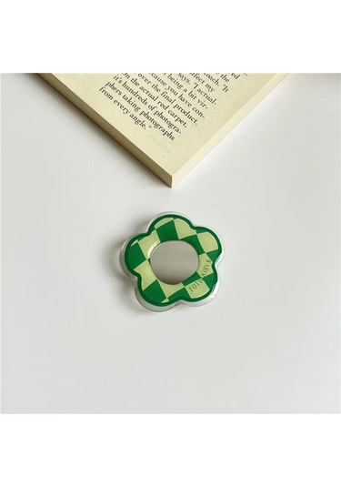 Goldenqian Sevimli Ayna Lale Çiçek Katlanır Cep Telefonu Tutma Tutucu Soket Cep Desteği Ipones İçin Parmak Yüzük Griptok Genişleyen Standı 8 8