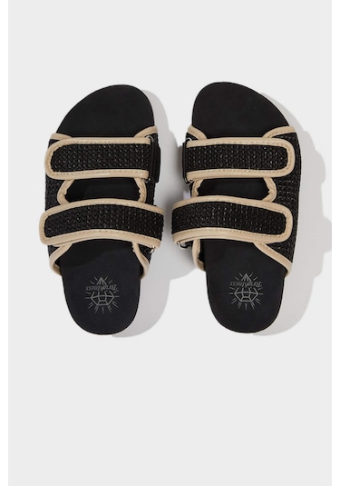 DeFacto Kız Çocuk Düz Taban Terlik E7810A825SMBK26 Siyah