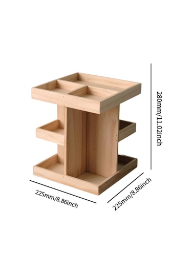 Homyl 360 Derece Dönebilen Makyaj Düzenleyici Saklama Standı